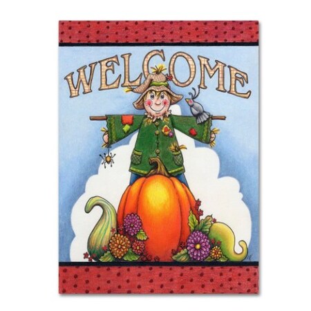 Trademark Fine Art Jennifer Nilsson 'Scarecrow Welcome' Canvas Art, 35x47 ALI3111-C3547GG